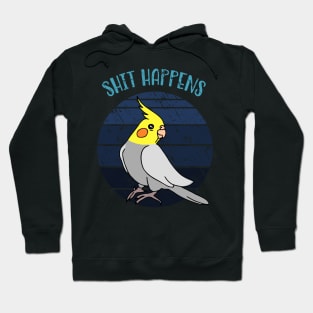 shit happens - aesthetic cockatiel doodle Hoodie